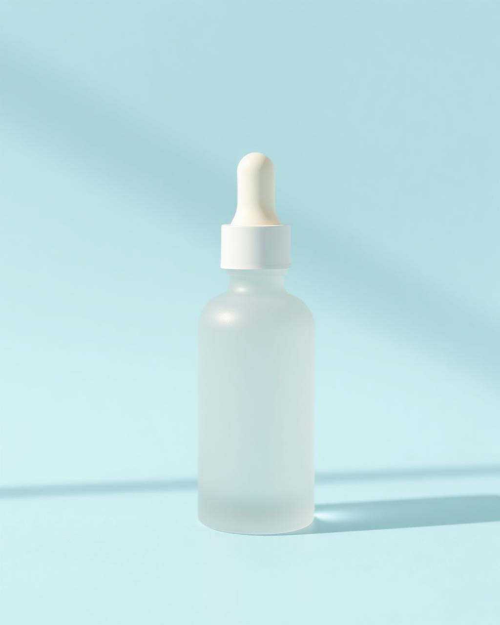 Illustrative unbranded serum packaging